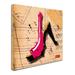 Trademark Fine Art "Suede Heel Pink" by Roderick Stevens Graphic Art on Wrapped Canvas Canvas | 18 H x 18 W x 2 D in | Wayfair RS971-C1818GG