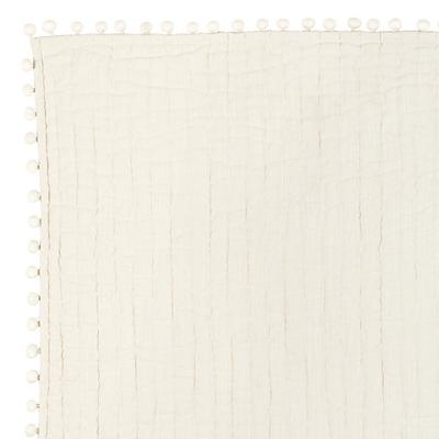 Audree Pom Pom Quilt - Ivory, Full/Queen - Ballard Designs