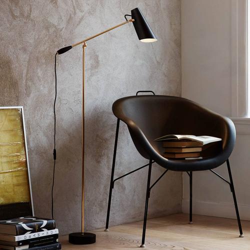 Northern Design Stehlampe BIRDY, schwarz, für Wohn- / Esszimmer, Aluminium, Design, Stehlampe