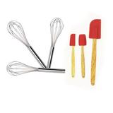 BergHOFF International 6 Piece Studio Spatula & Whisk Set Stainless Steel in Gray | Wayfair 1105512B