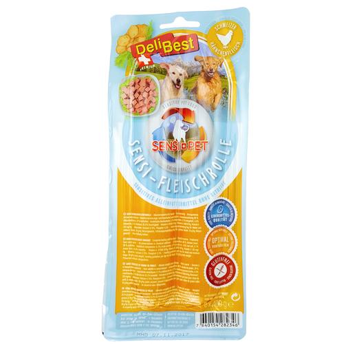 12x400g Sensi Fleischrolle Hähnchen DeliBest getreidefreies Hundefutter nass