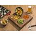 NMN Designs Ciocco 3 Piece Serving Tray Set Wood in Brown/Red | 12.75 W in | Wayfair HP3