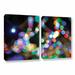 ArtWall Bokeh 2 by Cody York 2 Piece Graphic Art on Wrapped Canvas Set Metal in Brown/Green/Indigo | 32 H x 48 W x 2 D in | Wayfair 0yor006b3248w