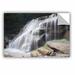 ArtWall New York Rattlesnake Gulf Waterfall by Dan Wilson Removable Wall Decal Canvas/Fabric in Gray/Green | 12 H x 18 W in | Wayfair 0wil013a1218p