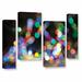 ArtWall Bokeh 1 by Cody York 4 Piece Graphic Art on Wrapped Canvas Set Canvas in White | 24 H x 36 W x 2 D in | Wayfair 0yor005i2436w