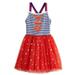 DC Super Hero Girls Wonder Women Batgirl Supergirl Red & Blue Dress