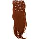 Love Hair Extensions Haarverlängerung Komplett-Set Silky Straight Thermofaser 45 cm Topaz 10 Haarteile