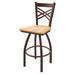 Holland Bar Stool 820 Catalina Swivel Bar Stool Wood/Metal in Gray | 39 H in | Wayfair 82025PWDCOak