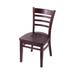 Holland Bar Stool Solid Wood Ladder Back Side Chair Wood in Brown | 33 H x 17 W x 21 D in | Wayfair 314018DCDC