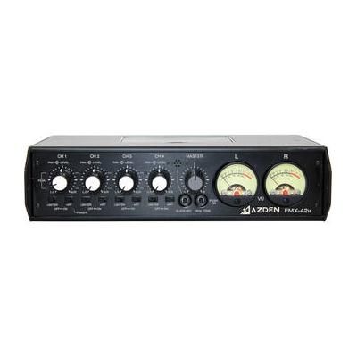 Azden FMX-42u 4-Channel Microphone Field Mixer with USB Digital Audio Output FMX-42U