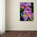 Trademark Fine Art 'Happy Orchids' by Kurt Shaffer Photographic Print Gallery Wrapped on Canvas Canvas | 24 H x 18 W x 2 D in | Wayfair