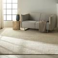 White 66 x 0.5 in Indoor Area Rug - Calvin Klein Mesa Hand-Knotted Indus Barite Area Rug Viscose/Jute & Sisal | 66 W x 0.5 D in | Wayfair