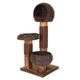 Scorched Wood Cat Tree - Warm Brown 139cm