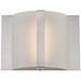 Lite Source Waldo LED 8 1/2"W Frosted Glass Wall Sconce