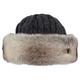 Barts Unisex Fur Cable Bandhat Beret, Grey (Rabbit 0009), One Size (Manufacturer Size: UNI)