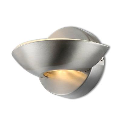 Globo Wandfluter COSIMO, alu / grau / zink, für Wohn- / Esszimmer, Metall, Modern, Wandleuchte, Wandlampe Innen Image