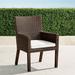 Palermo Bar and Dining Cushion - Dining Side Chair, Solid, Dove with Canvas Piping, Standard - Frontgate