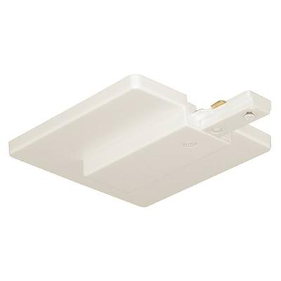 Juno 00200 - White - End Feed Connector - Outlet B...