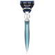 eShave Nickel Head and Blue Handle 5-Blade Razor