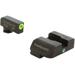 AmeriGlo Tritium Night Sights For Glock 17/19/22 Pro i-Dot set GRN / Lime Outline ProGlo Front with single GRN Rear GL-301