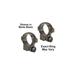 Leupold Rifle Scope Mount Rings 30mm Ruger M77 High Extenision Matte Black 52304