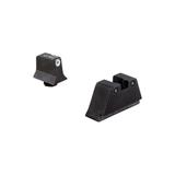 Trijicon For Glock Suppressor Night Sight Set - White Outline Front Black Outline Rear for Calibers 9mm .40 .45 G.A.P. .357 and .380 600658