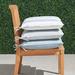 Single-piped Outdoor Chair Cushion - Resort Stripe Gingko, 17"W x 17"D - Frontgate
