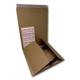 EPOSGEAR 12" Record LP Strong Peel and Seal 150gsm B-Flute Corrugated Board Card Manilla Brown Envelopes Mailers 325mm x 325mm x 1-65mm with Free Handle with Care Labels - Can Hold up to 15 LPs (50)