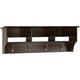 Prepac Fremont Espresso Entryway Cubbie Shelf Coat Rack