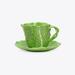 Tory Burch Lettuce Ware Cup & Saucer, Set of 2