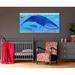 Oopsy Daisy Whale Bunch Canvas Art Canvas, Solid Wood in Blue | 12 H x 24 W x 1.5 D in | Wayfair NB18182