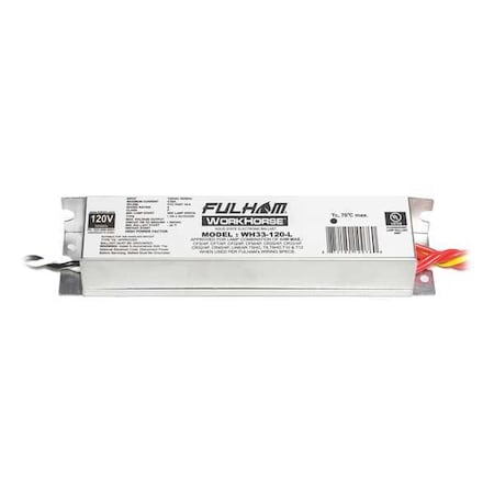 FULHAM WH33-120-L 5 to 64 Watts, 1, 2, 3, or 4 Lamps, Electronic Ballast