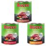 Set prova! Rocco 6 x 800 g Alimento umido per cani - Menù: Manzo & Pollame, Manzo & Verdure, Manzo & Agnello