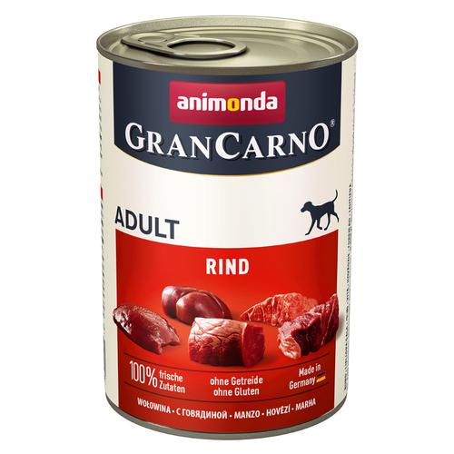 24 x 400 g animonda GranCarno Original Adult Rind Hundefutter nass