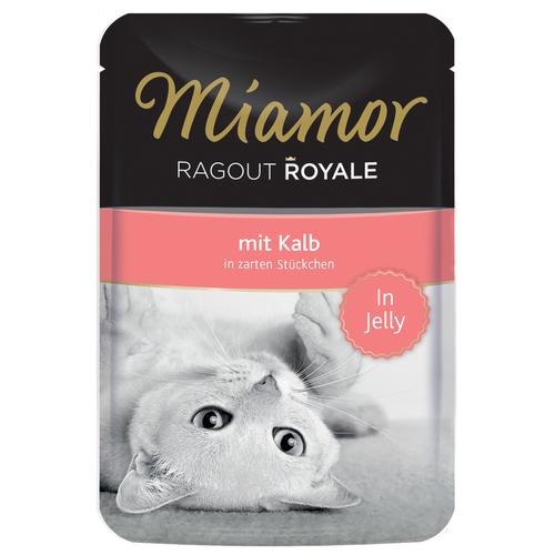 22 x 100g Ragout Royale in Gelee Kalb Miamor Katzenfutter nass
