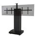 AVFI Moble Telepresence Floor Stand Mount for Greater than 50" Screens w/ Shelving, Holds up to 160 lbs in Black | Wayfair TP1000-D-B