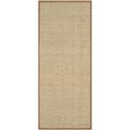 SAFAVIEH Natural Fiber Arbor Border Runner Rug Natural/Brown 2 6 x 12