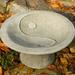 Campania International Yin Yang Pedestal Birdbath Concrete, Copper in Brown | 9 H x 17.5 W x 17.5 D in | Wayfair B-110-NA