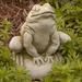 Campania International Frankie Frog Statue Concrete, Copper in Green | 6.5 H x 5 W x 5 D in | Wayfair A-239-EM