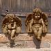 Campania International Sitting Medium Cherub Statue Concrete, Copper in Brown | 15 H x 10.75 W x 8.5 D in | Wayfair C-102-TR