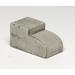 Campania International Narrow Profile Riser Pedestal Concrete | 1.75 H x 2 W x 3.5 D in | Wayfair PD-162-NA