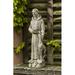 Campania International St. Francis w/ Animal Statue, Copper in Gray | 17.75 H x 5.25 W x 4.25 D in | Wayfair R-112-GS