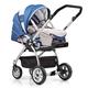 Gesslein 204330466466 Kinderwagen M4 inklusive C1 Tragetasche, silber