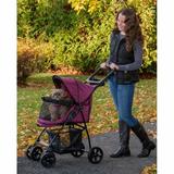 Pet Gear Happy Trails Lite NO-ZIP Pet Standard Stroller | 40 H x 17 W x 30 D in | Wayfair PG8030NZBB