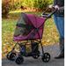 Pet Gear Happy Trails Lite NO-ZIP Pet Standard Stroller | 40 H x 17 W x 30 D in | Wayfair PG8030NZBB