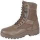 Hi-Leg Combat Boots With Steel Shank Sole Protection. Police, Security, Army, Cadet Occupational Safety Boots, Brown , 8 UK