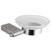 UCore Soap Dish, Wood in White | 4.53 H x 6.3 W x 3.74 D in | Wayfair UBA19SS0008