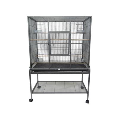 YML Antique Silver Aviary Bird Cage, 31" L X 19" W X 61" H