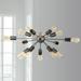 Possini Euro Hemingson 33" Wide Gun Metal 15-Light Sputnik Chandelier