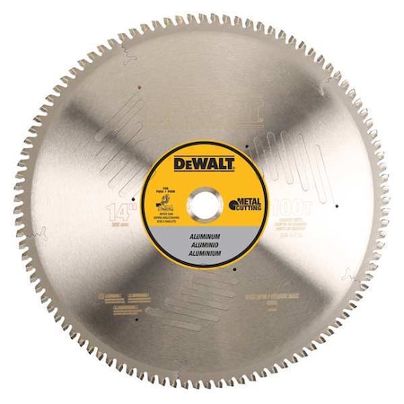 DEWALT DWA7889 14" 100T Aluminum Cutting Saw Blade 1" Arbor - DEWALT
